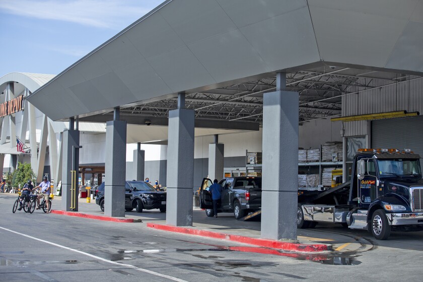 1 Dead In Parking Lot Collision Near Home Depot In Costa Mesa Los Angeles Times
