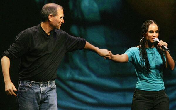 Steve Jobs & Alicia Keys