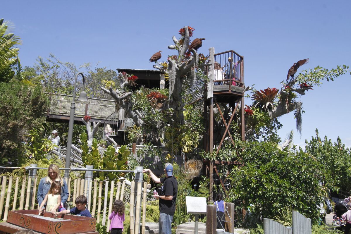 Toni's Tree House in the Hamilton Children's Garden at San Diego Botanic Garden in Encinitas.