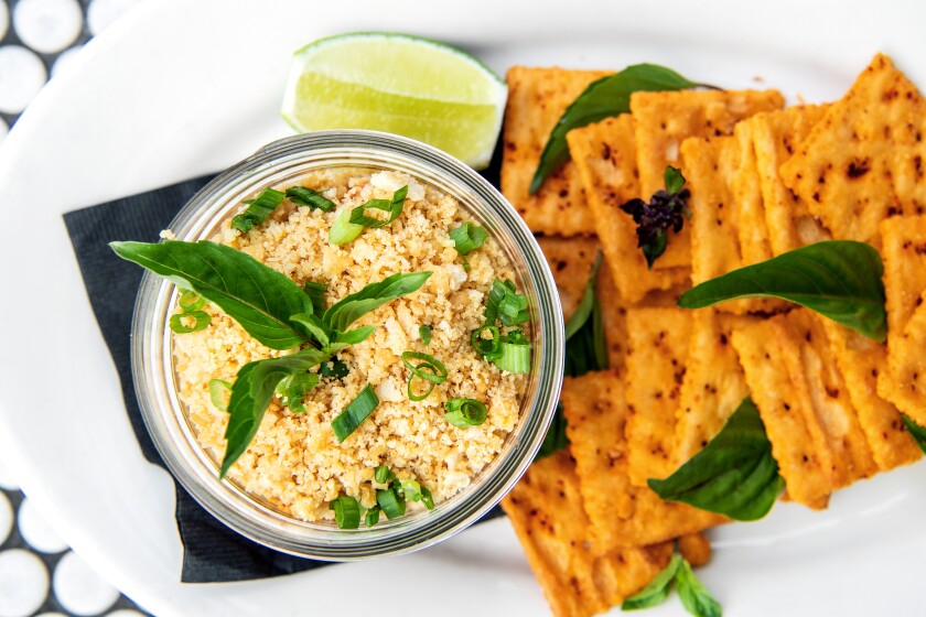 Vietnamese-cajun crab, crawfish and corn dip from Cassia