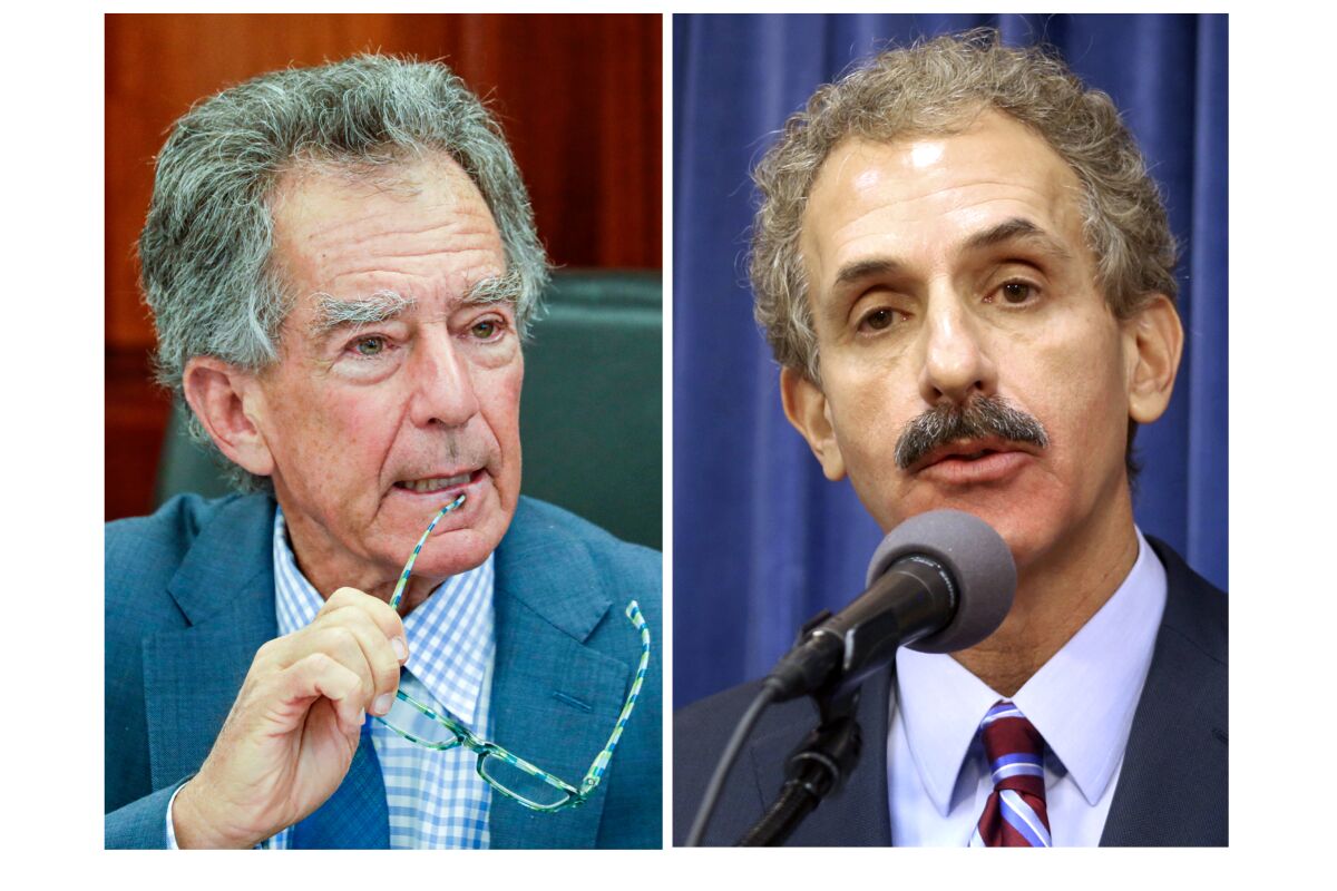 Mel Levine and Mike Feuer.