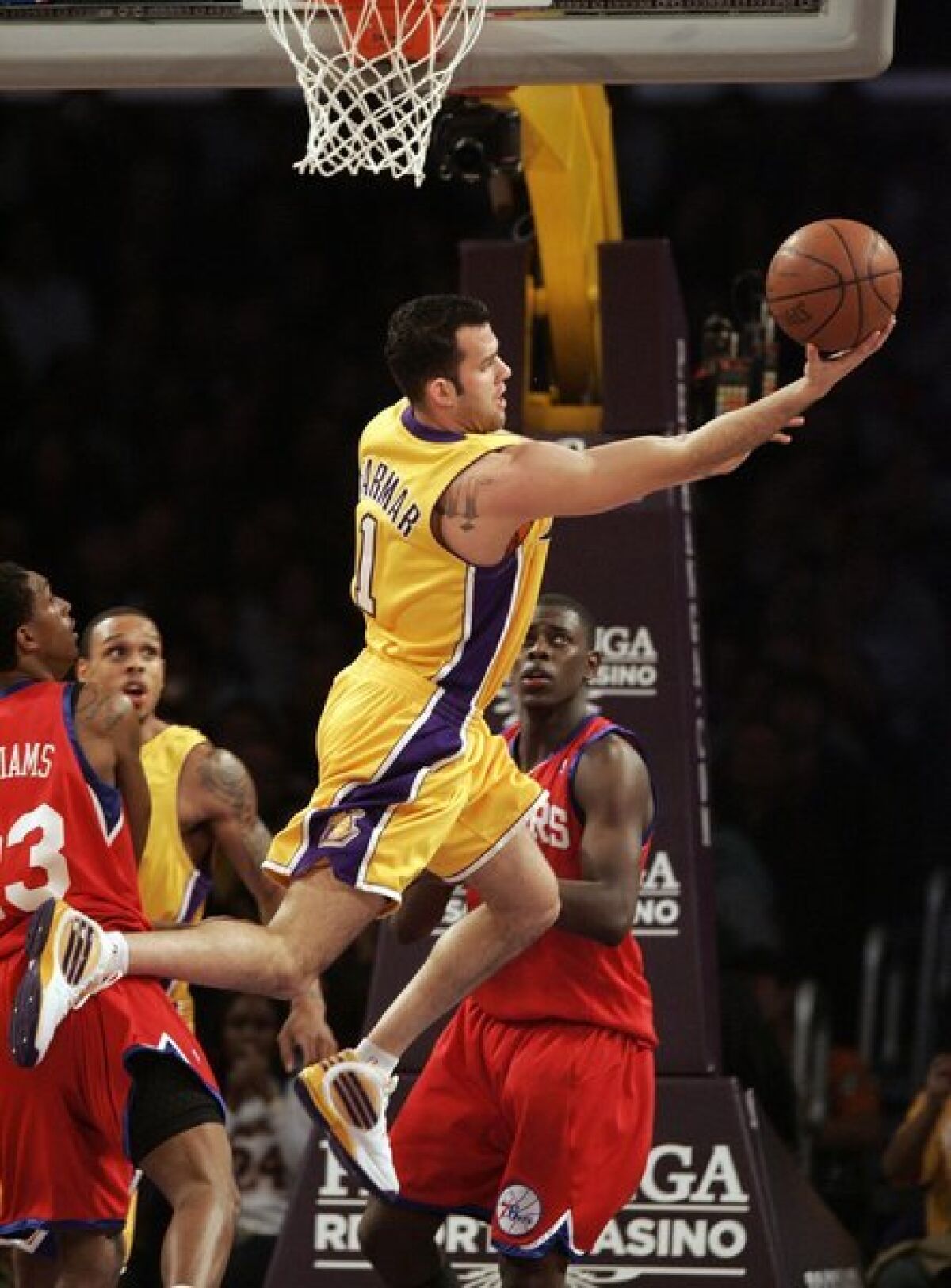 marcador sufrir césped Jordan Farmar says he felt he belongs with Lakers - Los Angeles Times