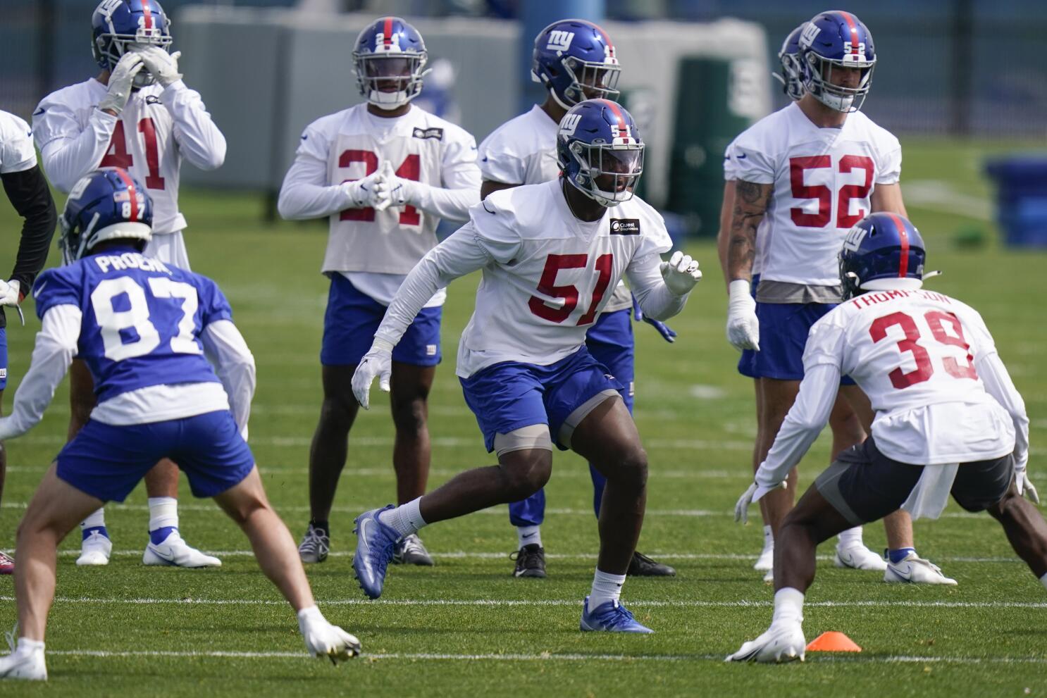 Giants LB Ojulari unable to practice with hamstring injury - The San Diego  Union-Tribune