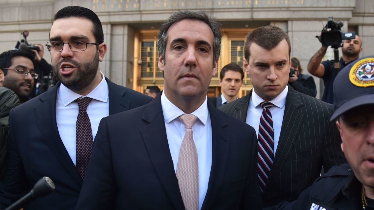 Michael Cohen is facing a criminal investigation into his business practices.