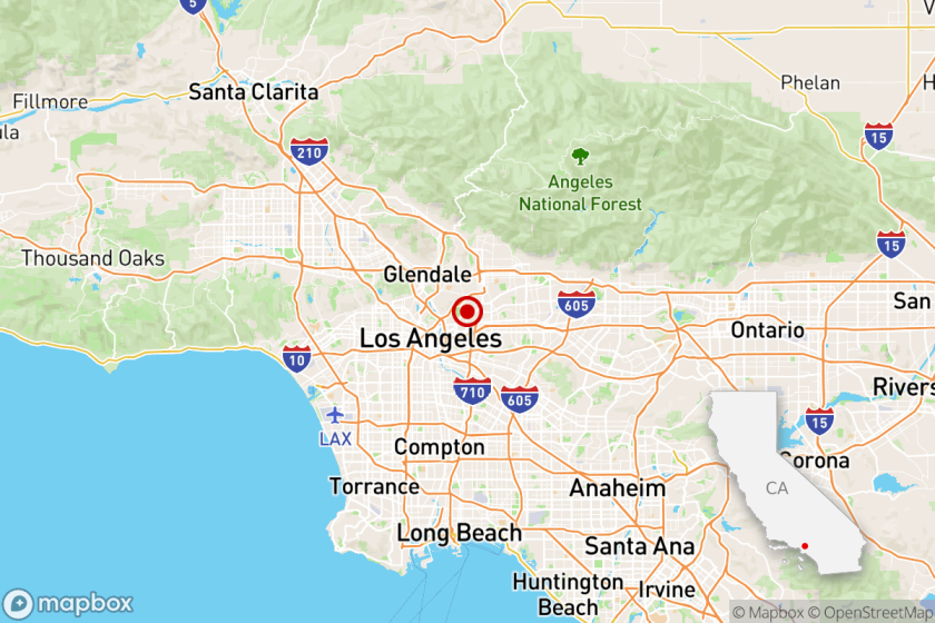 An earthquake occurred less than a mile from South Pasadena,