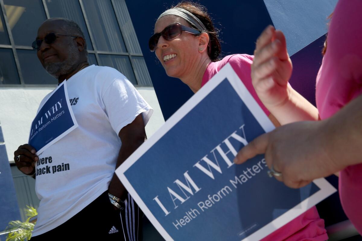 Florida protesters question GOP efforts to repeal the ACA.