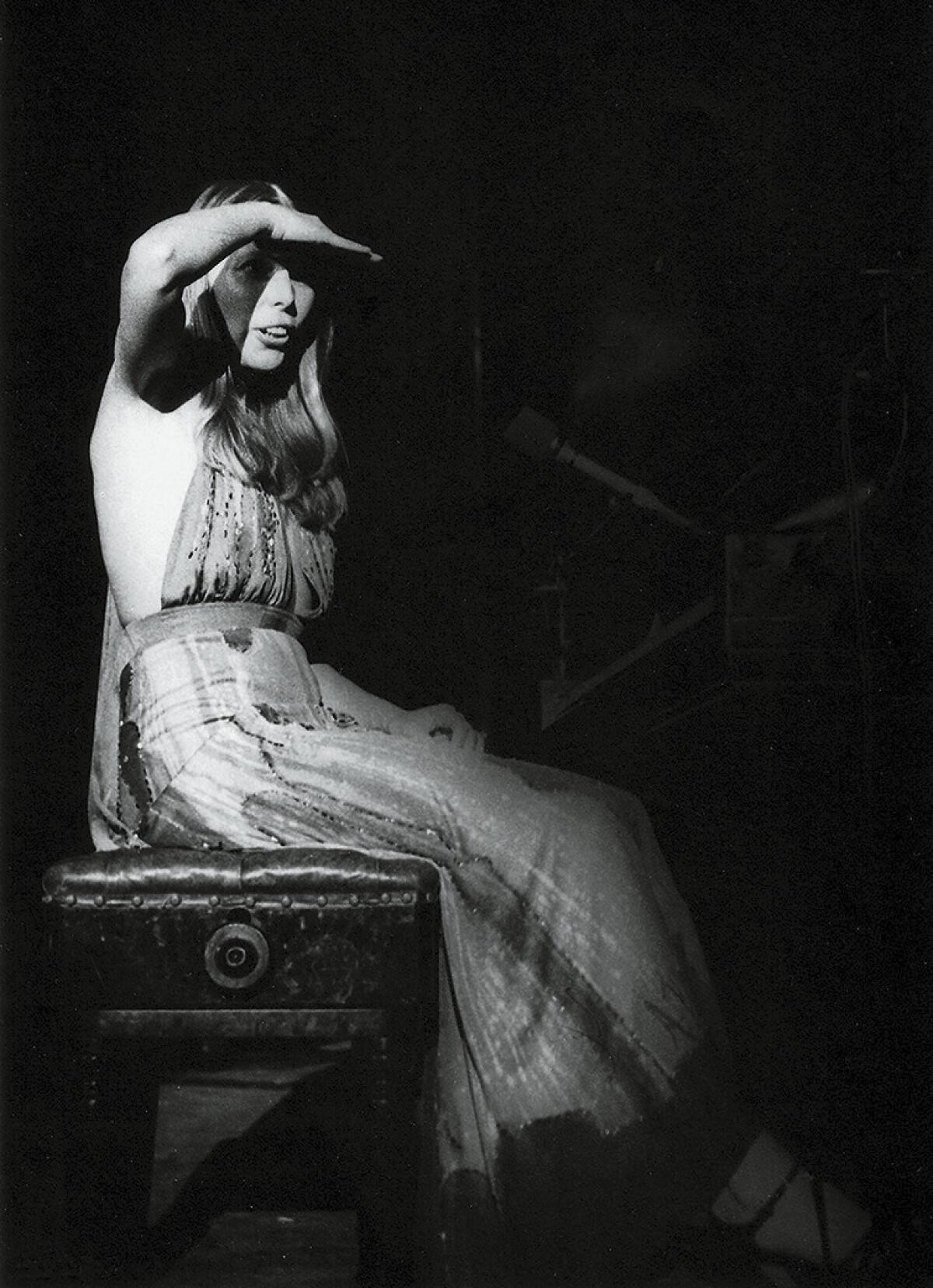 Joni Mitchell at Kleinhans Music Hall, Buffalo, N.Y., Feb. 11, 1974.