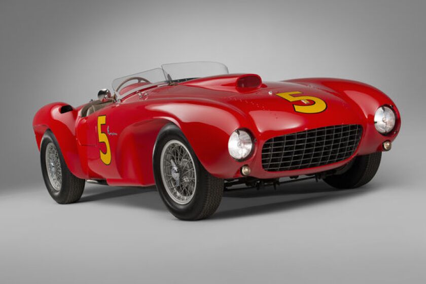 This 1953 Ferrari 375 MM Spider, one of only 12 known to exist, sold at auction for $9.08 million, including commission.