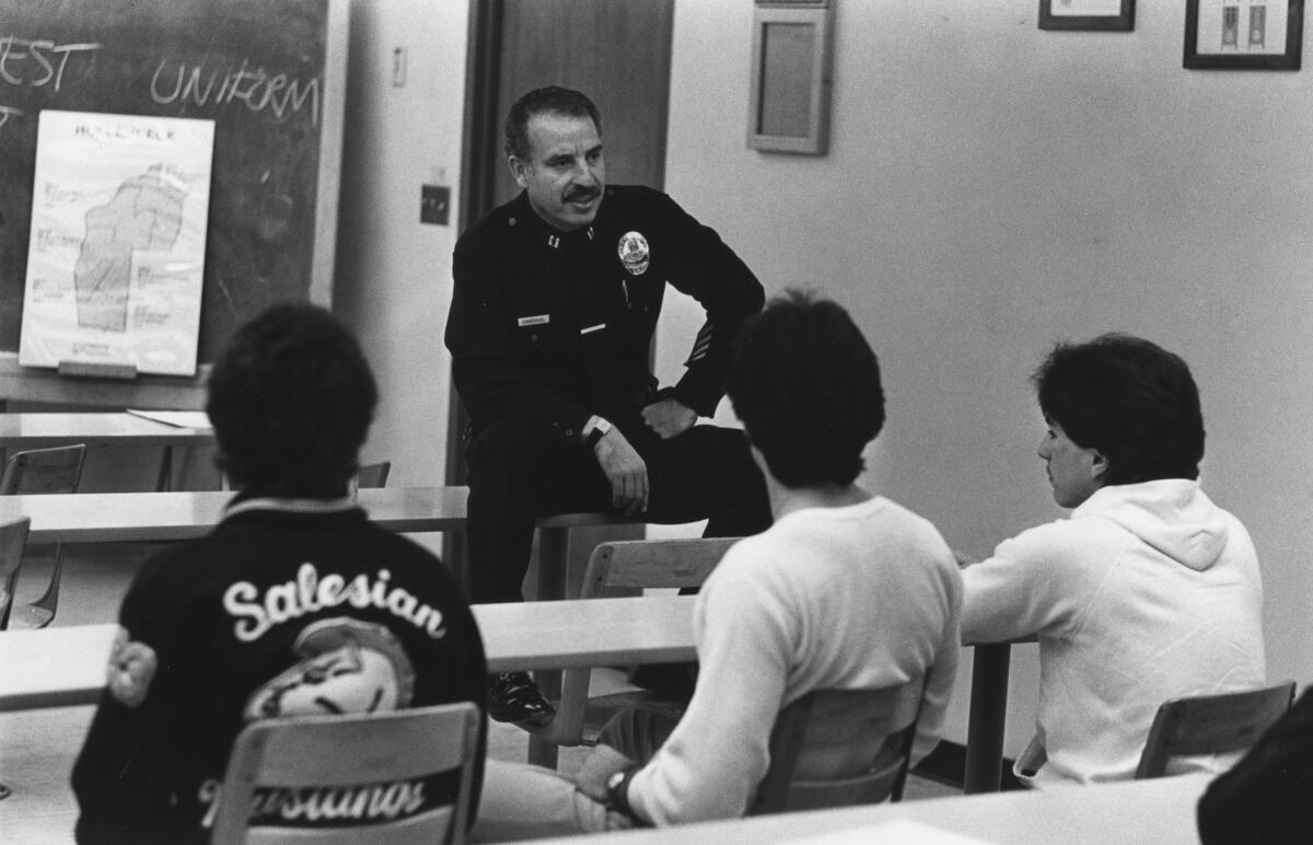 Joe Sandoval, captain of the Hollenbeck Division of the Los Angeles Police Department.