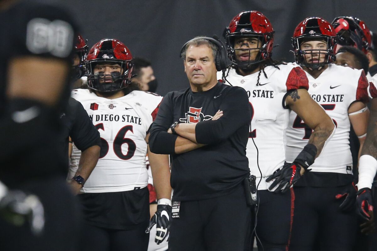 Column: 'Late-shift Aztecs' cause Brady Hoke's Ohio family to burn midnight  oil - The San Diego Union-Tribune