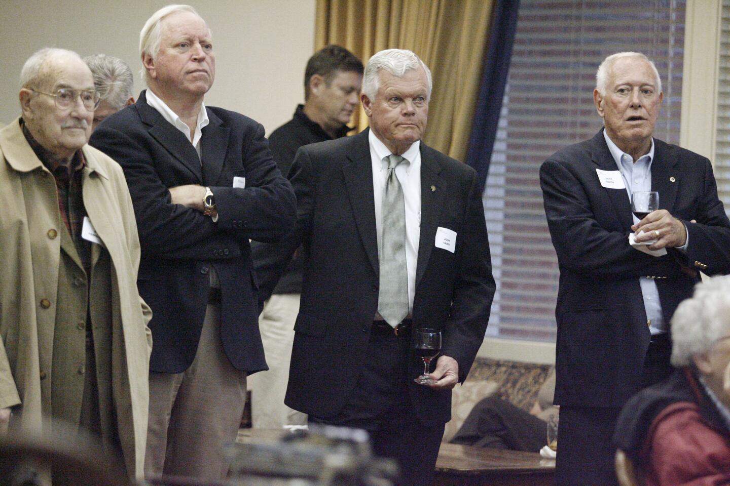 Bob Hemmings, from left, Ken Hemming, John Cabot and Dave Smith attend Anderson Business Technologies' 100th anniversary, which took placeat the University Club of Pasadena on Thursday, October 11, 2012.