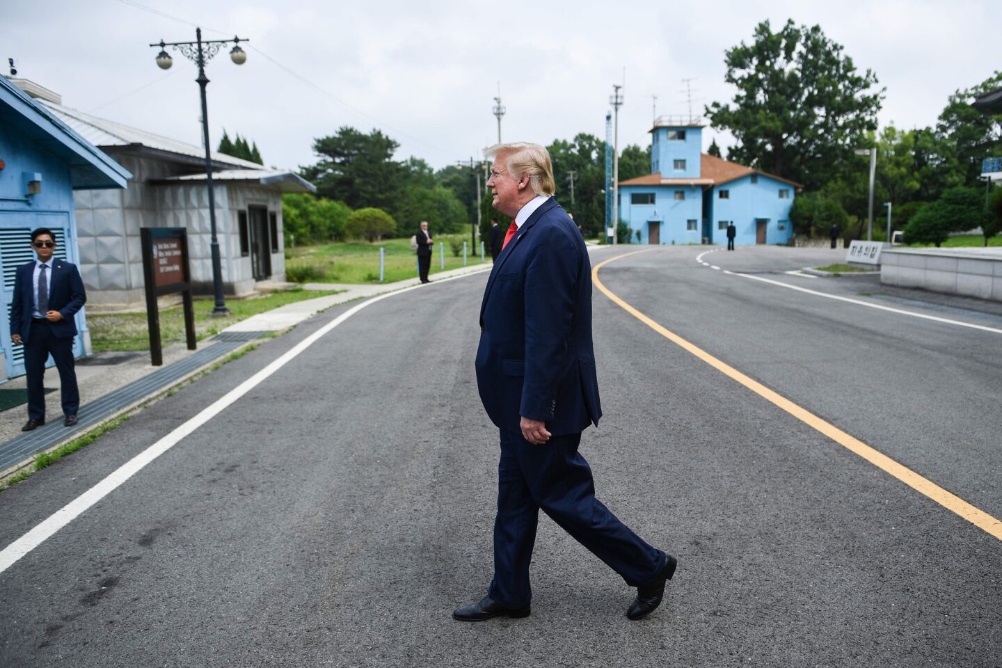 Trump crosses into North Korea
