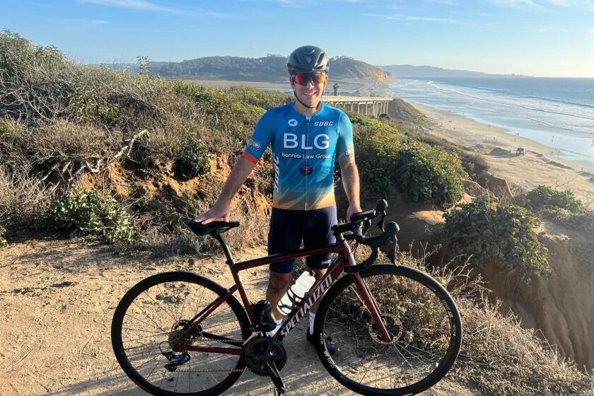 La Jolla resident and extreme cyclist Robert Yedidsion.