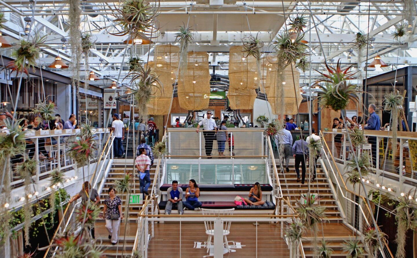 Anaheim Packing House is the two-story food hall of the new Anaheim Packing District.