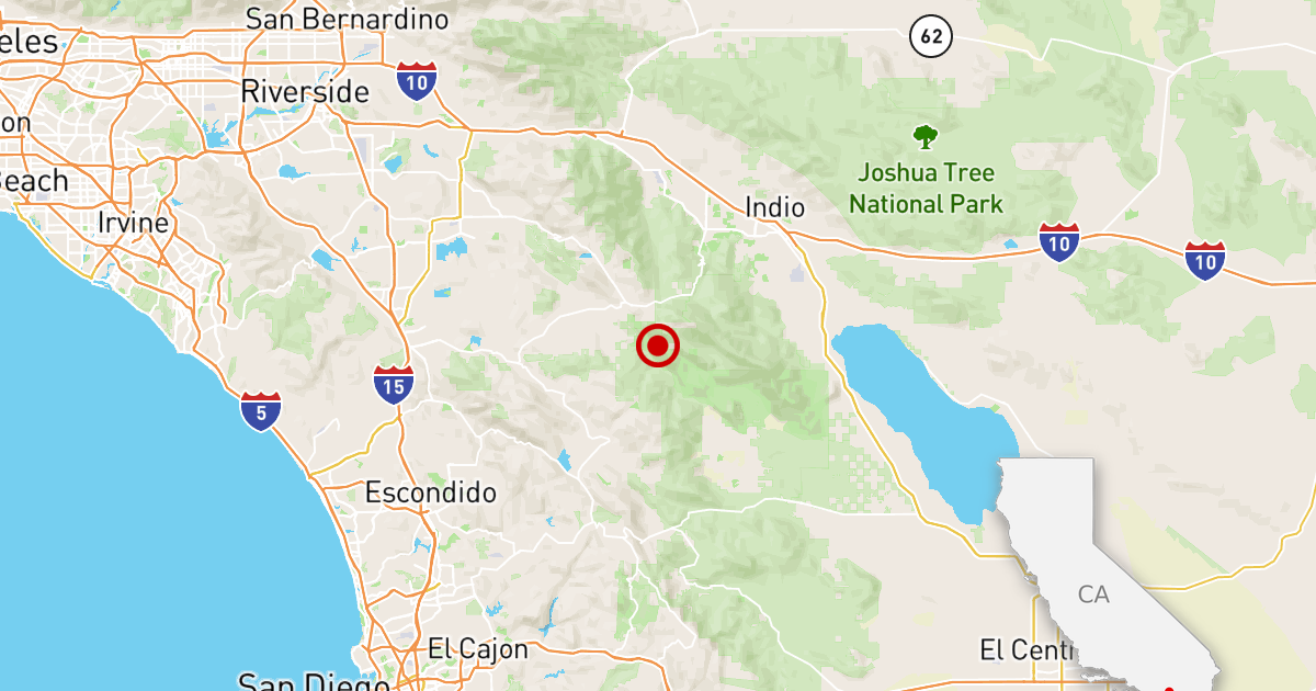 Magnitude 3.4 earthquake reported near Palm Springs