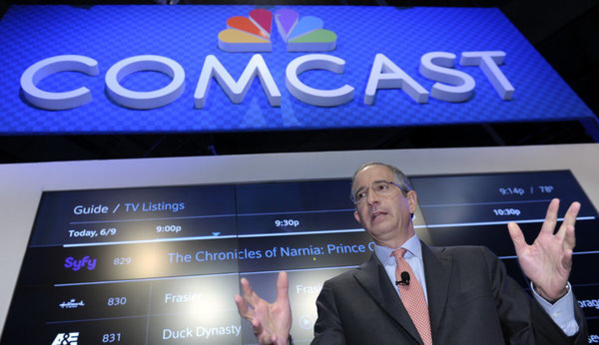 Comcast Corp. CEO Brian Roberts speaks at the Cable Show 2013 convention in Washington, D.C.