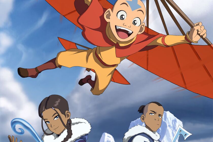 AVATAR: THE LAST AIRBENDER- NICKELODEON SERIES - PICTURED: Katara, a young Waterbender and her warrior brother Sokka rescue a strange boy, Aang, from a cavernous iceberg. He is not just fun-loving and adventurous-he is also an Airbender - a race of people no one has seen in a hundred years.