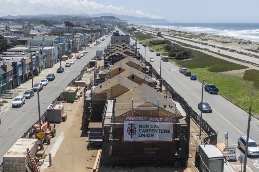 SAN FRANCISCO CA JUNE 17, 2022 - A low-income housing complex being rehabbed at 2206 Great Highway on Friday, June 17, 2022, in San Francisco, Calif. (Paul Kuroda / For The Times)