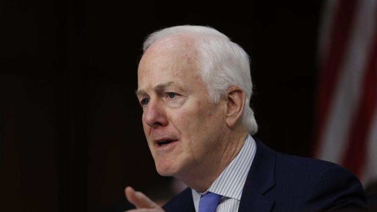 Republican Sen. John Cornyn of Texas.