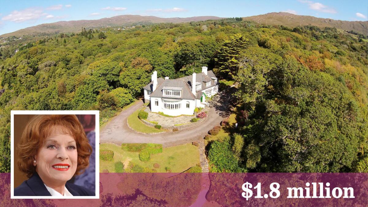 The longtime home of Irish American film star Maureen O'Hara has sold in County Cork, Ireland, in the $1.8-million range. The exact price was not released.