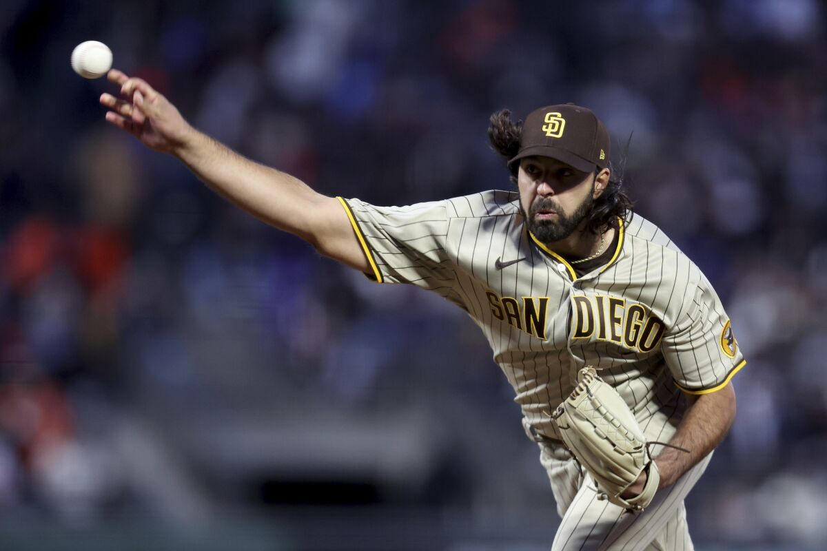 Nabil Crismatt has been one of the top Padres' relievers this season.