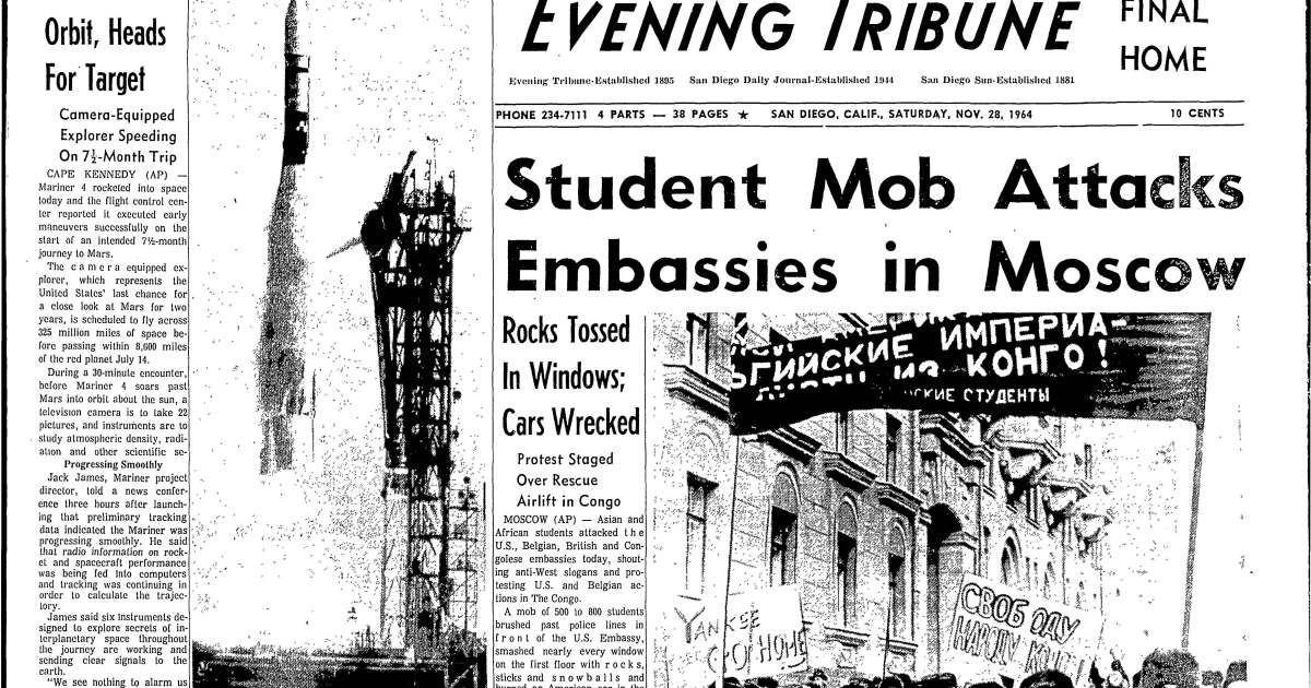 기록 보관소에서: 1964년 이 날 화성에 첫 번째 성공적인 임무가 시작되었습니다. 기록 보관소에서: 1964년 이 날 화성에 첫 번째 성공적인 임무가 시작되었습니다.
