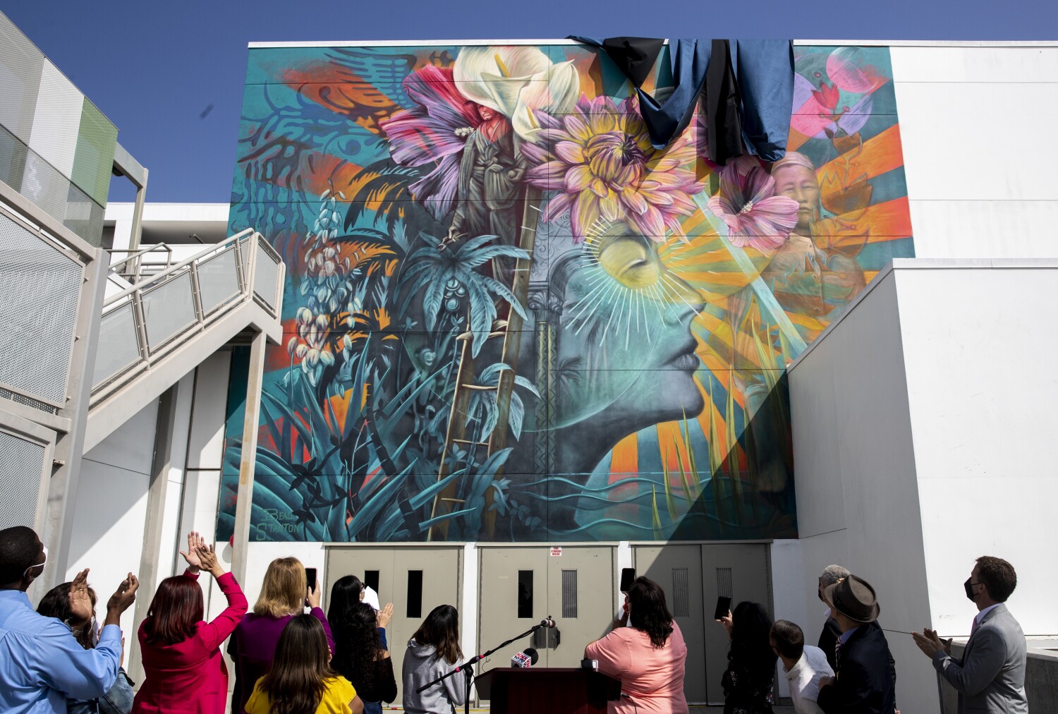 School mural is transformed after original offended some Korean Americans