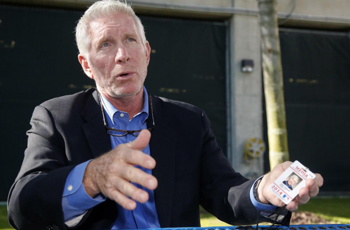 Hall of Famer and former Phillies third baseman Mike Schmidt speaks at a news conference at the Phillies' spring training complex last month.