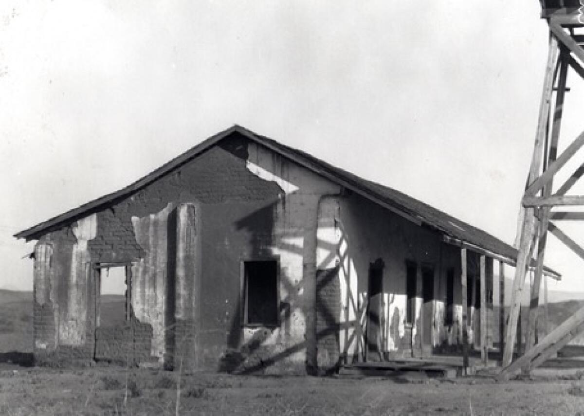 The Rancho Santa Fe Association-owned Osuna Adobe dates back to the 1930s with a wood shingle roof.