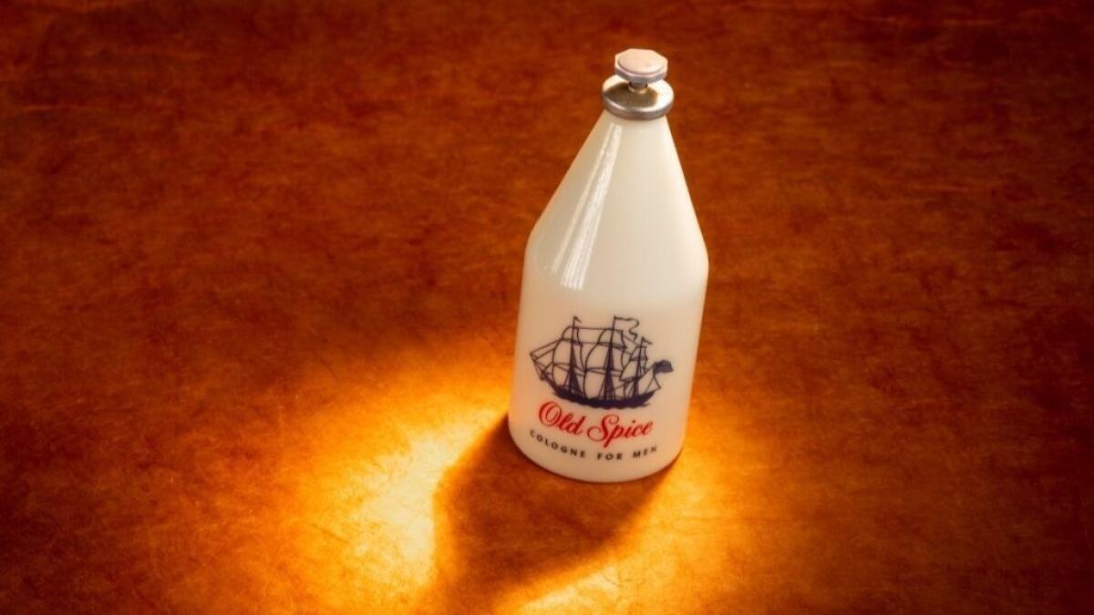A vintage Old Spice cologne bottle that belonged to Doug Tschorn, father of Adam Tschorn, The Times' deputy fashion editor, for more than a half century.