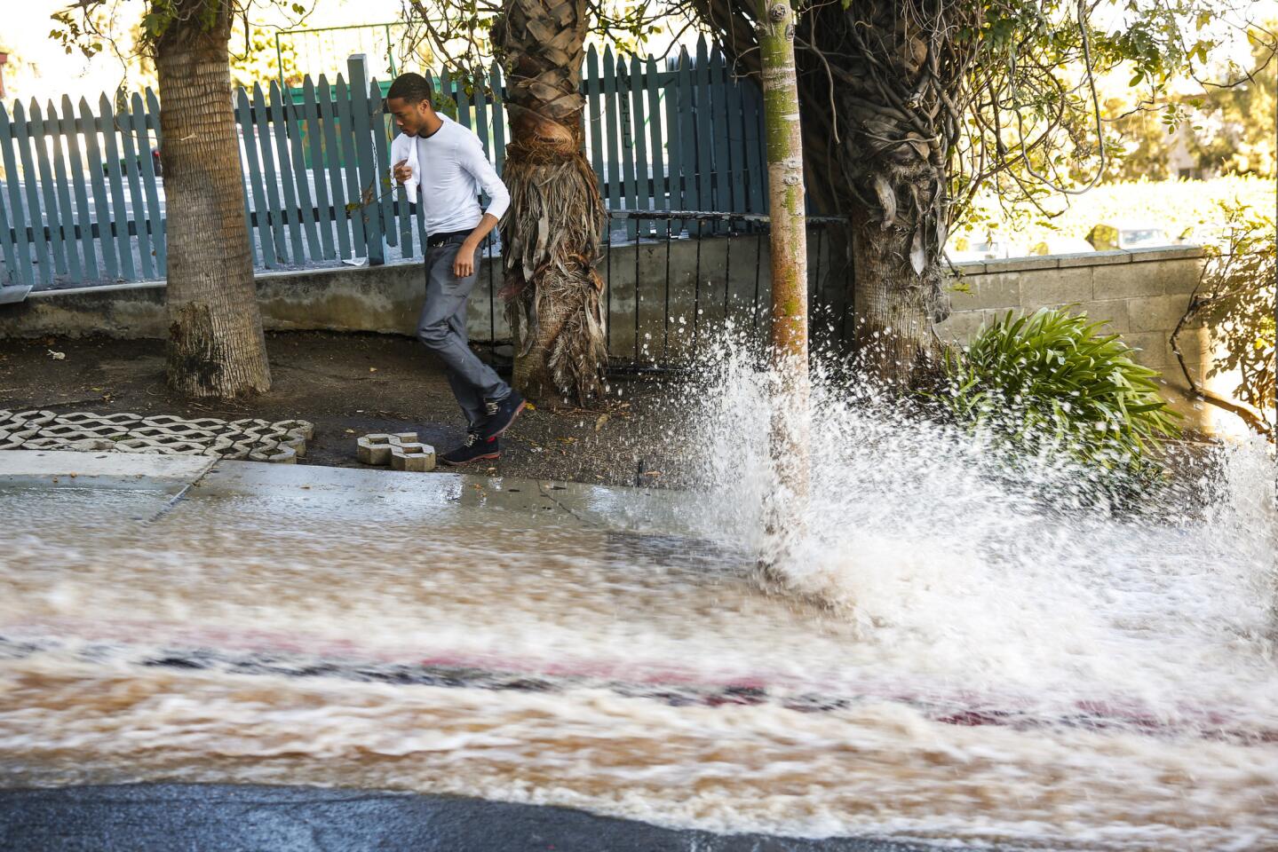 Water main break in West Hollywood