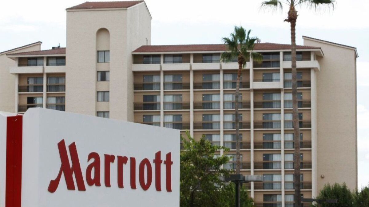 A Marriott hotel in Santa Clara, Calif.