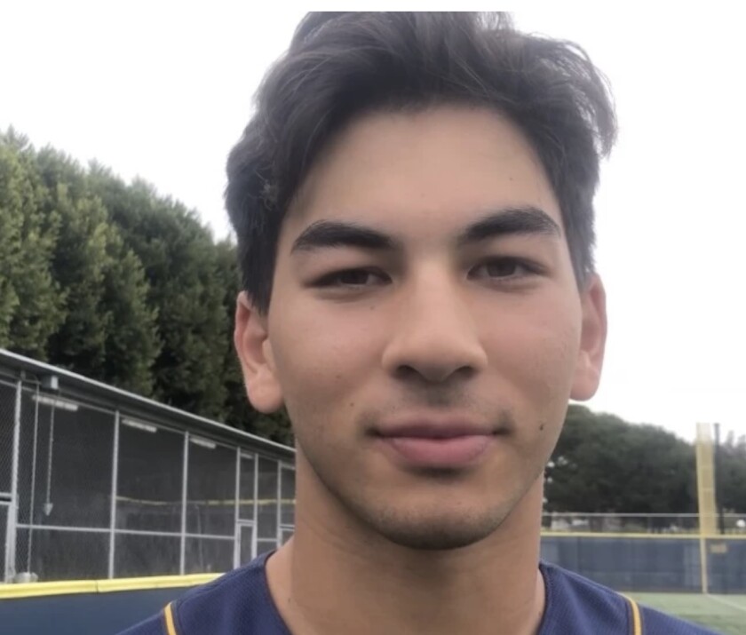 Lucas Gordon de Sherman Oaks Notre Dame em 2020.