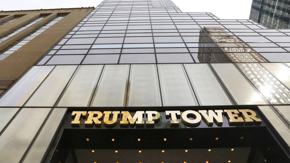 Trump Tower in Manhattan has been the focal point of President Trump's sprawling business interests.