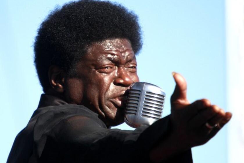 Charles Bradley performs during the first day of FYF Fest at Los Angeles State Historic Park.