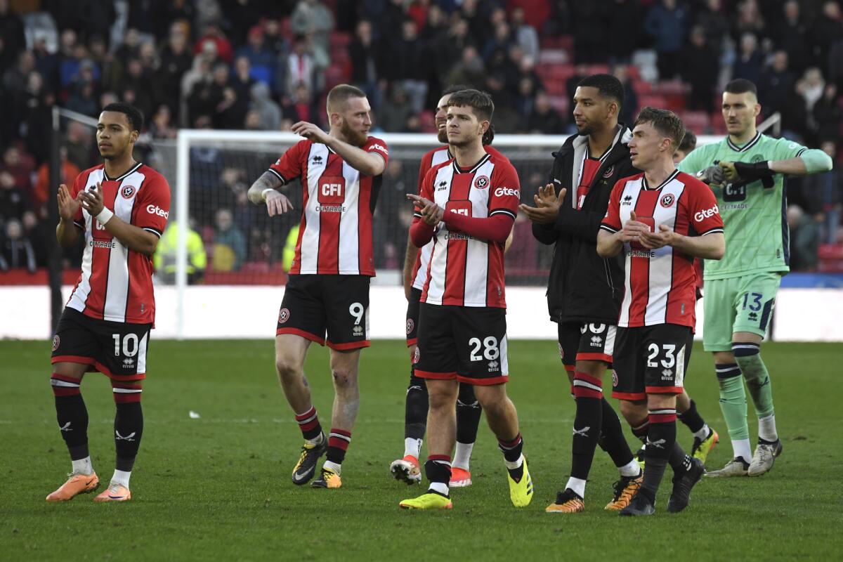Last-place Sheffield United to start next season with 2-point deduction if  relegated to Championship - The San Diego Union-Tribune