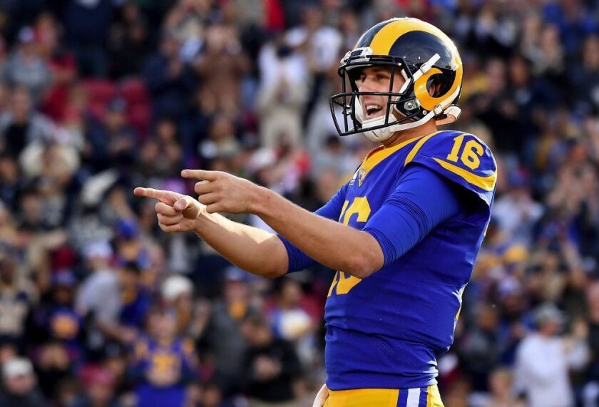 Jared Goff agrees to a record contract extension with Rams - Los Angeles  Times