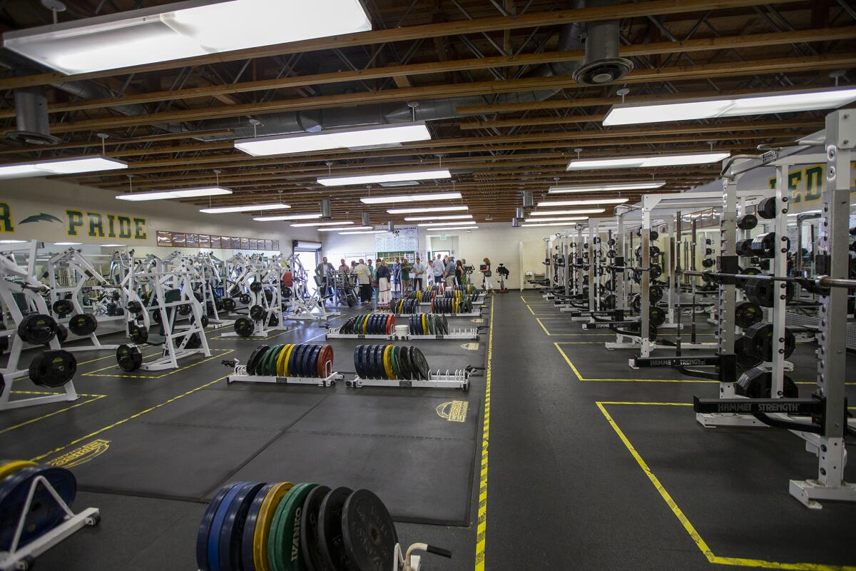 The Belcher White Strength Training Facility at Edison High School on Friday.