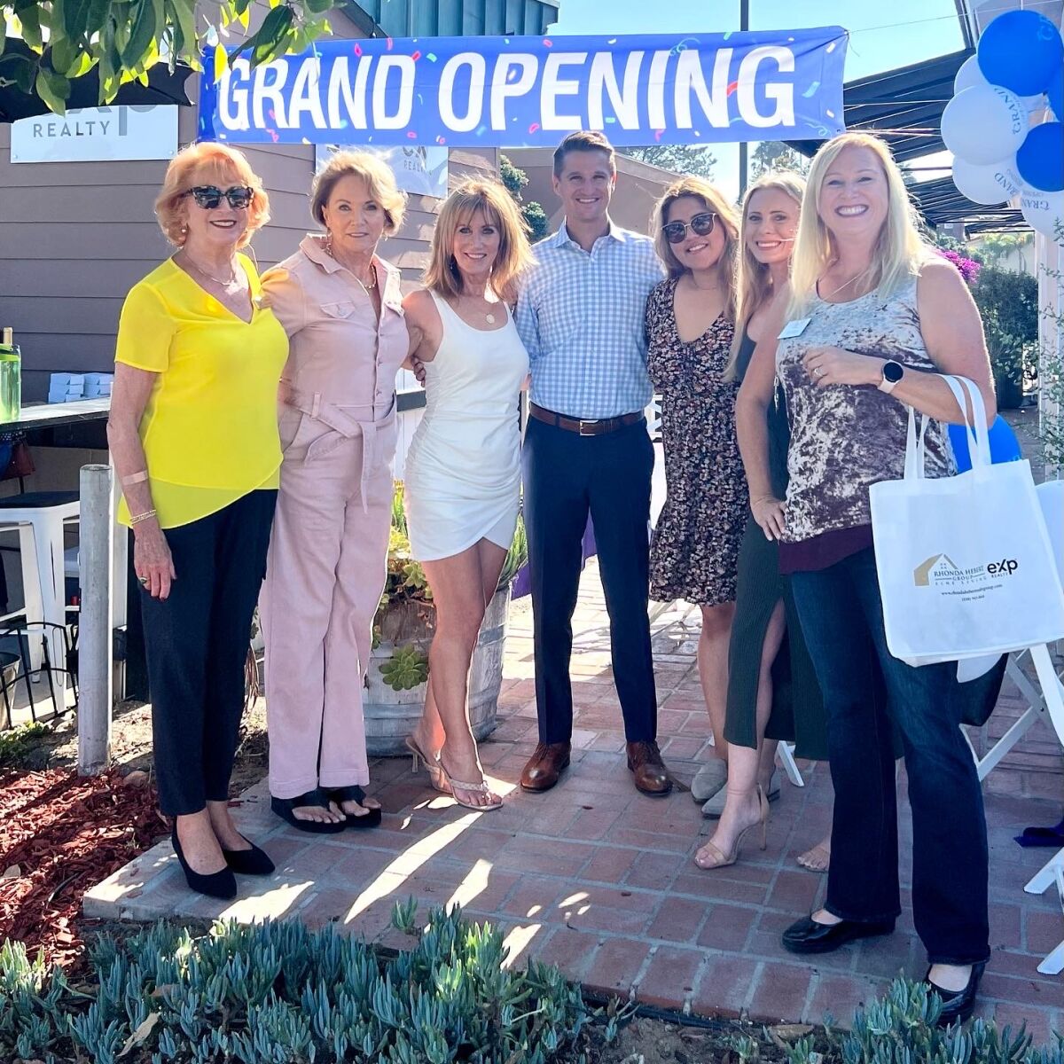 The Solana Beach Chamber of Commerce, Lifetime Water owner Robin Colvey and Rhonda Hebert Group Fine Living