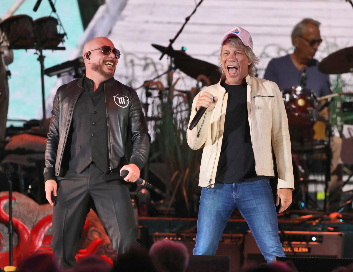 Pitbull and Bon Jovi