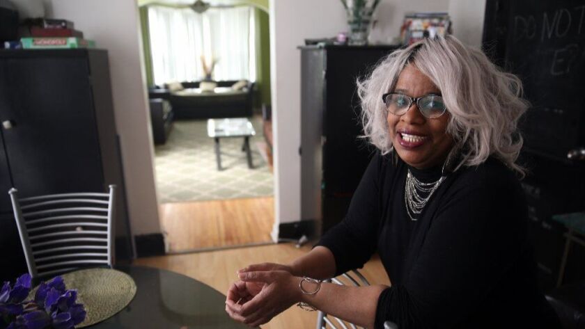 Antionette Wonsey, who has rented spaces on Airbnb for the last few years, is photographed in May in her Englewood home. A Purdue University study found Airbnb rentals did not have a statistically significant effect on restaurant jobs in Chicago. Airbnb says the study is flawed.