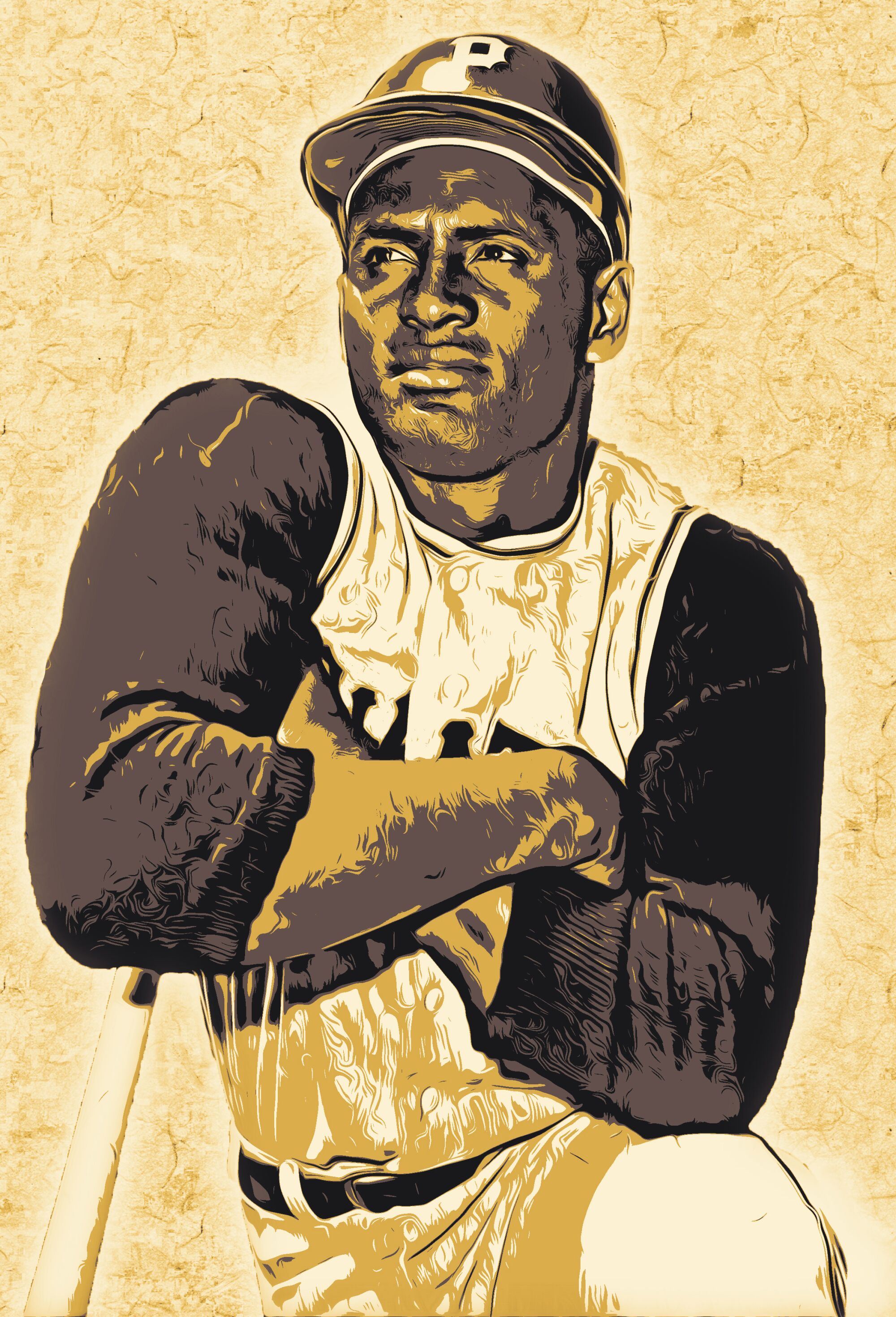 Roberto Clemente photo illustration