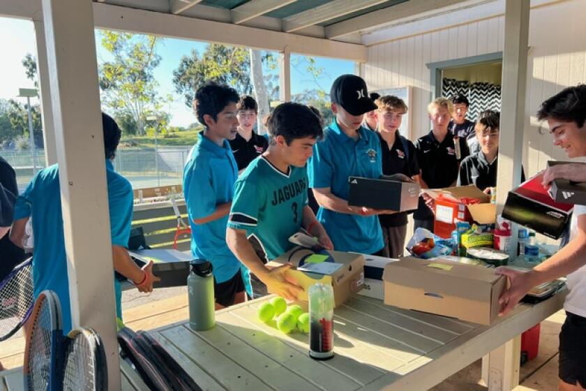 Santa Fe Christian’s men's varsity tennis team 