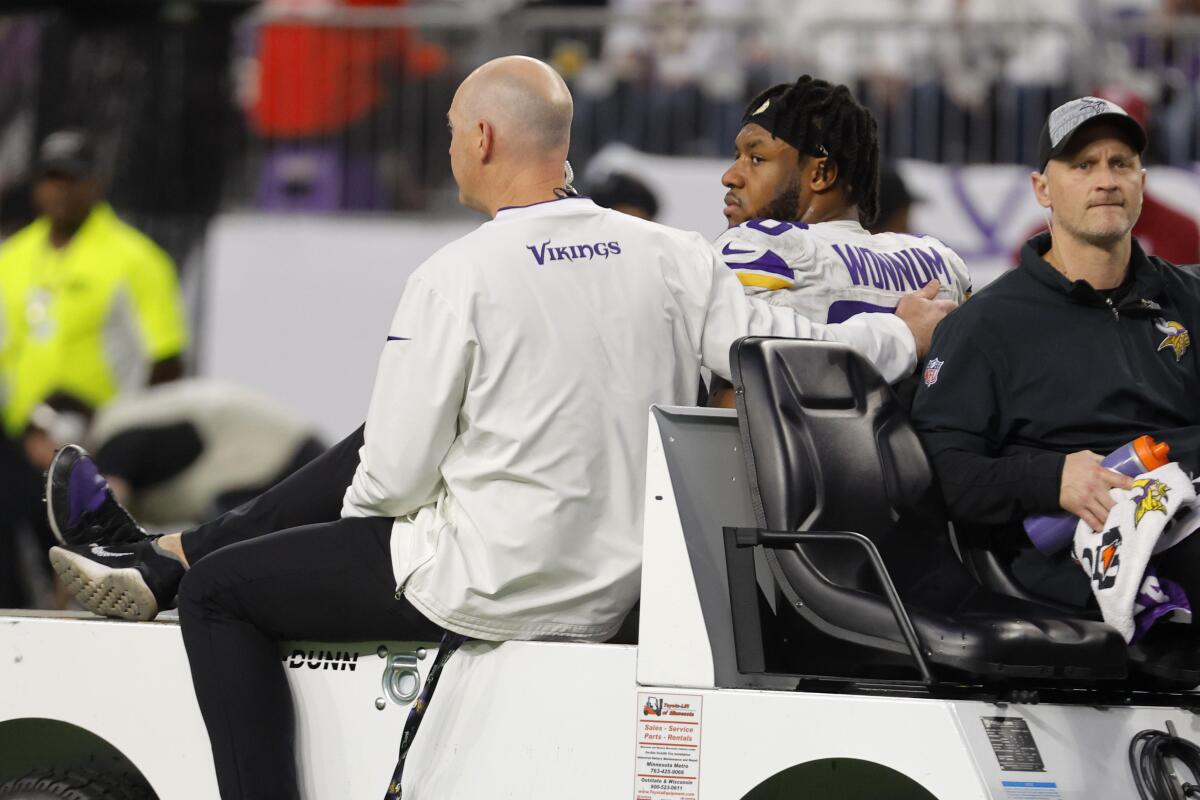 Vikings' injuries continue to mount with Hockenson, Wonnum out for the  season - The San Diego Union-Tribune