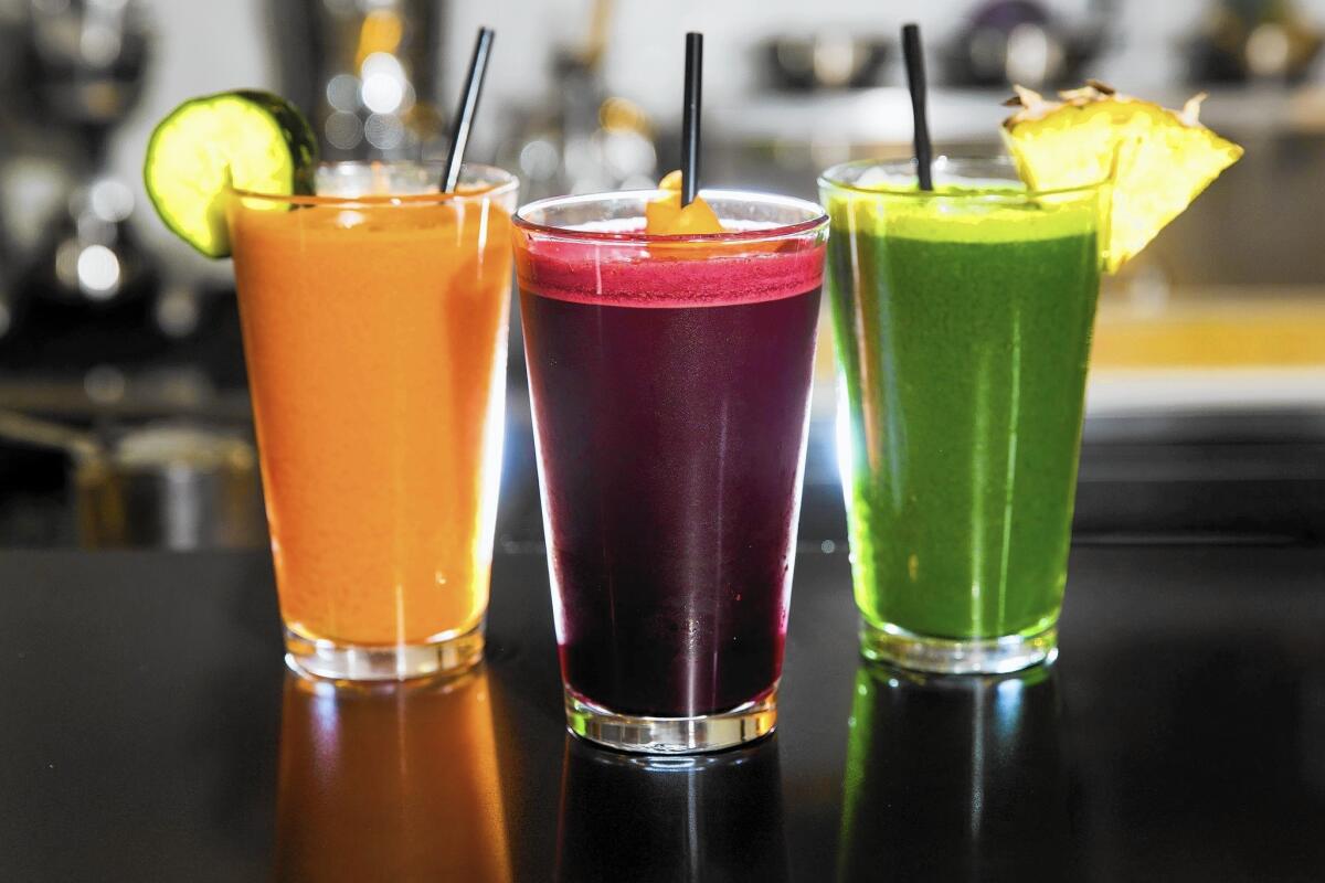 It's difficult to prove that glowing skin and clearer thinking are direct results of drinking juices.