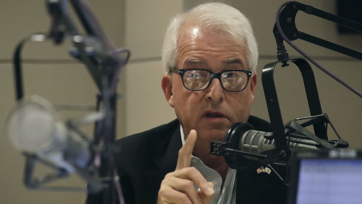 Cox makes a point during the debate at KQED.