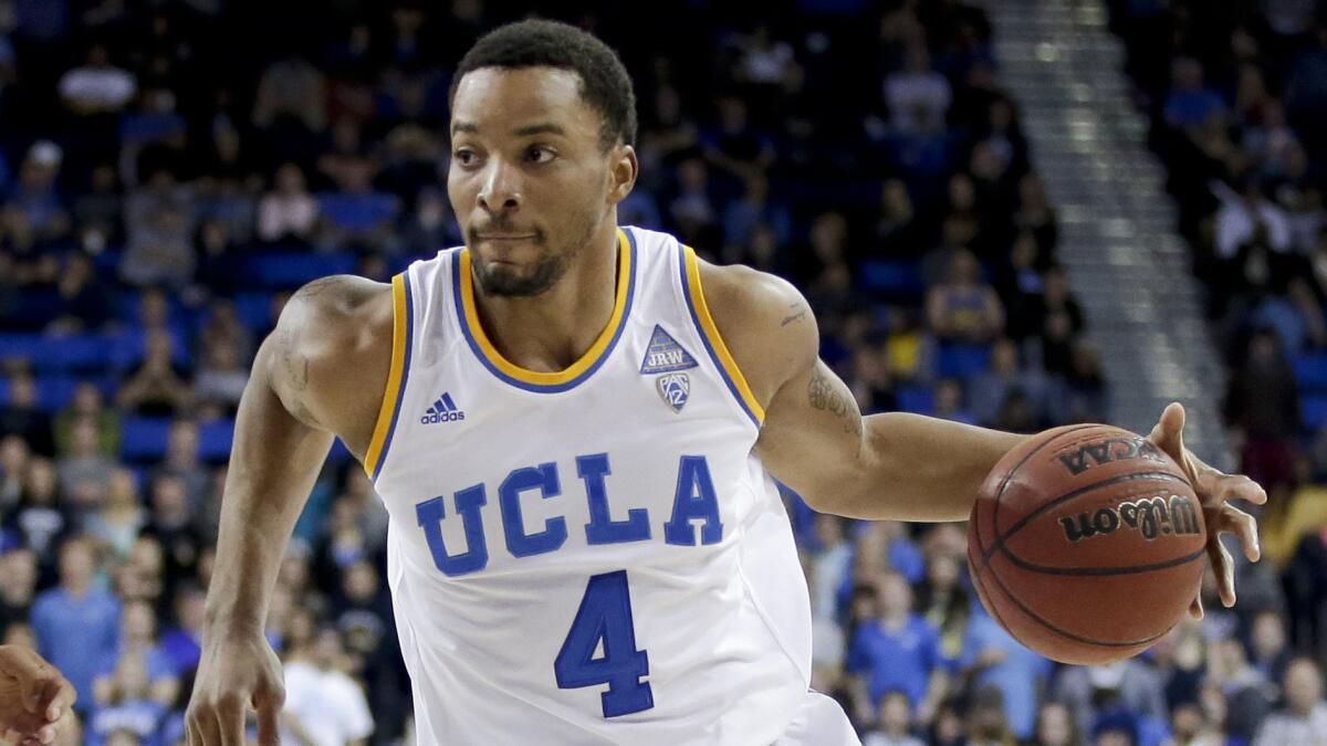 UCLA guard Norman Powell drives to the basket during a win over Washington State on March 1.