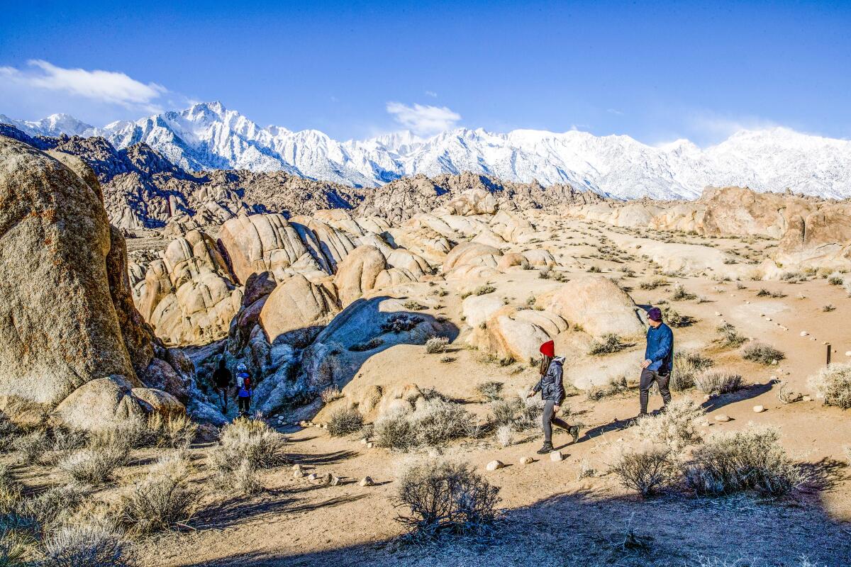 Alabama Hills National Scenic Area, in California's Inyo County, is overseen by the U.S. Bureau of Land Management.