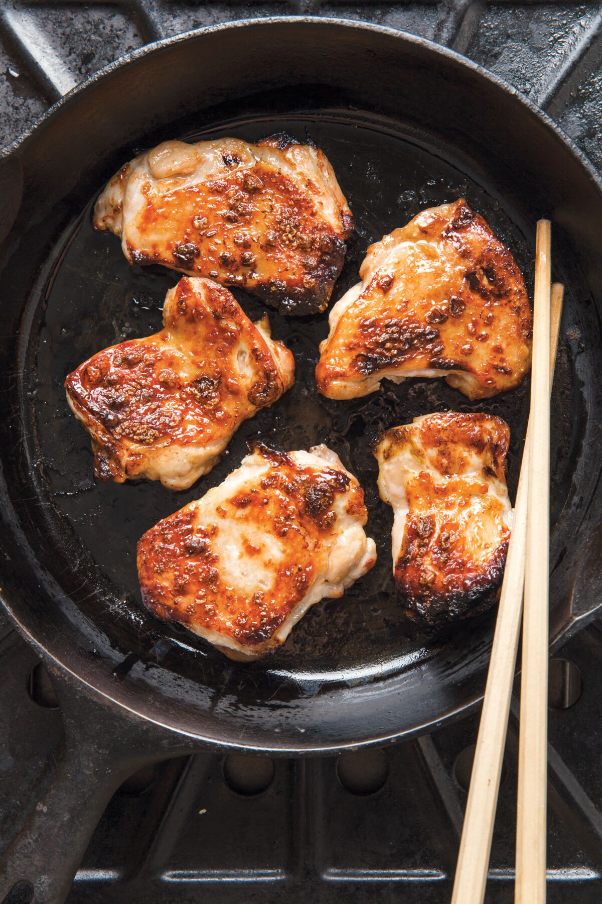 Grilled ginger chicken with shoyu tare from "Japanese Home Cooking" by Sonoko Sakai