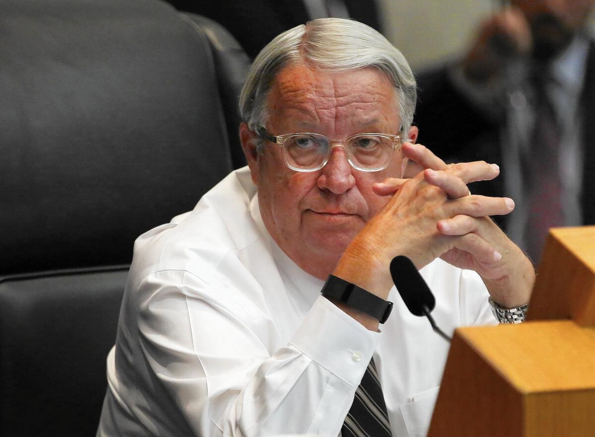 L.A. County Supervisor Don Knabe will be forced out in December by term limits passed in 2002. He has been on the board since 1996.